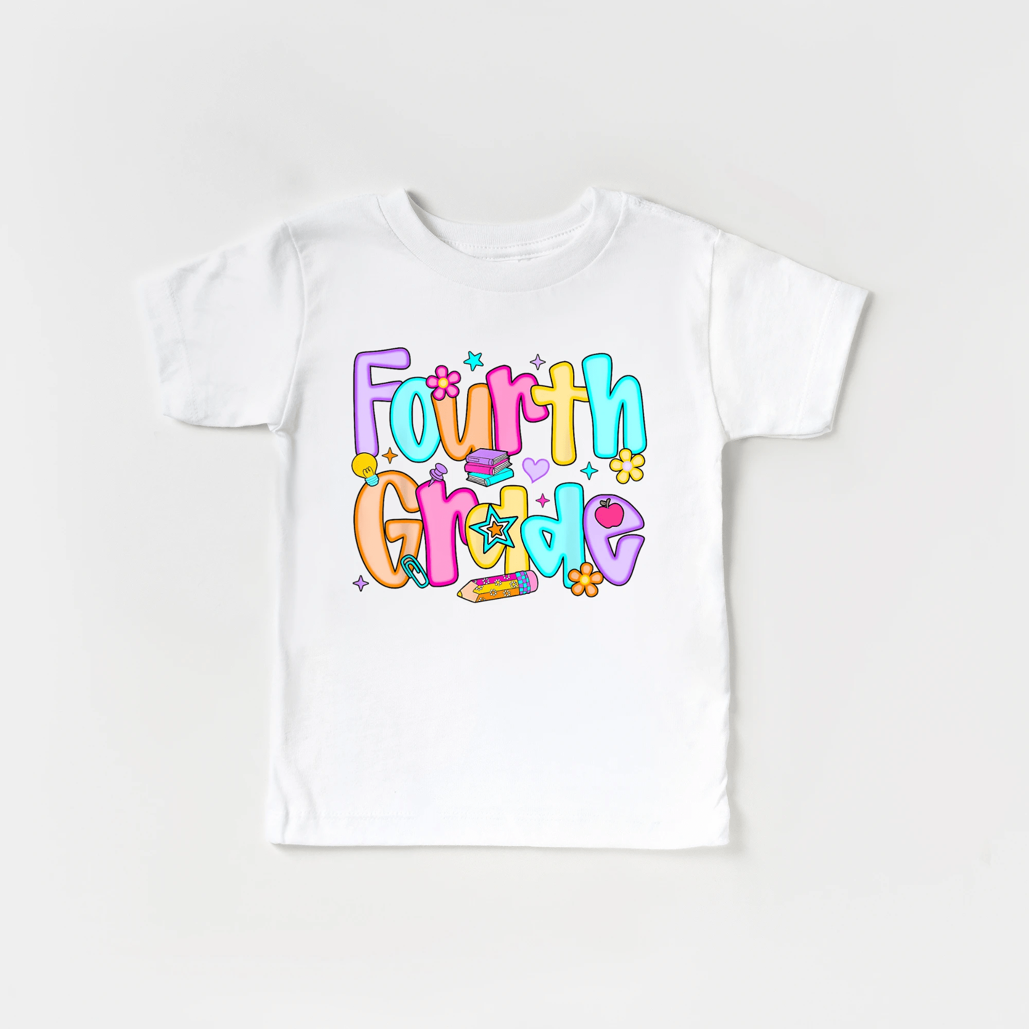Fourth Grade Girl tee shirt - back to school collection by Benny and Ray Apparel
