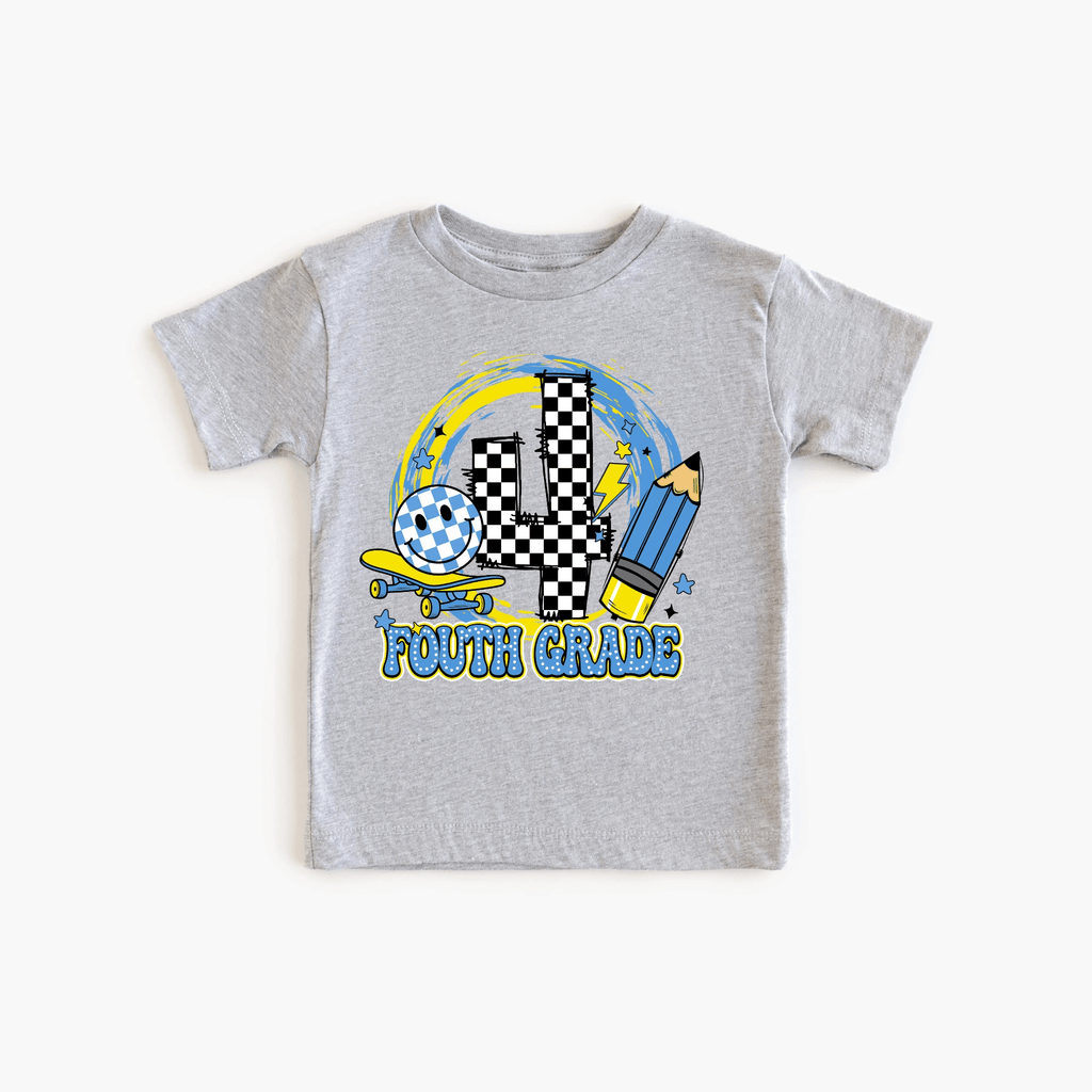 Fourth Grade tee shirt - toddler and youth sizes, back to school collection by Benny and Ray Apparel