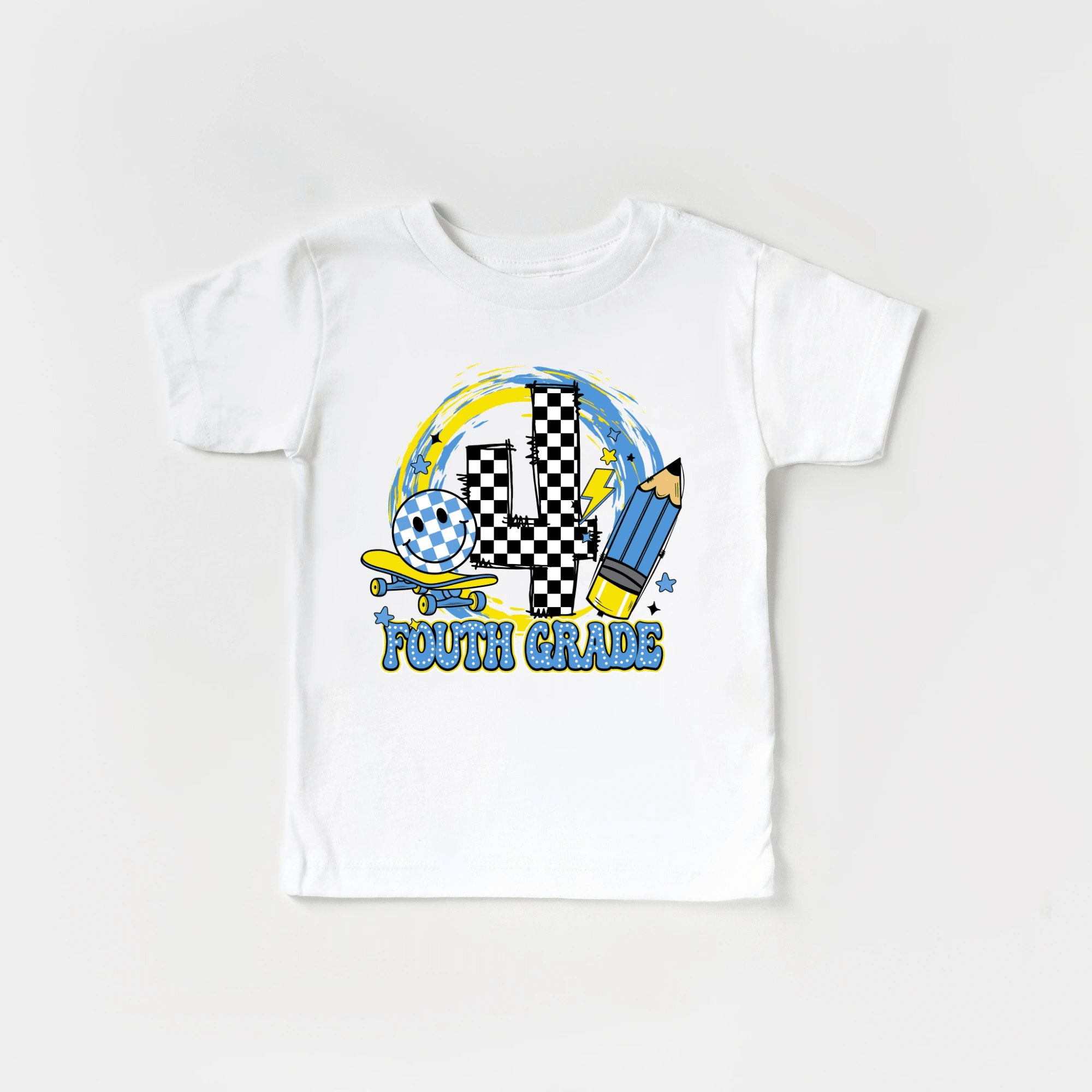Fourth Grade tee shirt - toddler and youth sizes, back to school collection by Benny and Ray Apparel