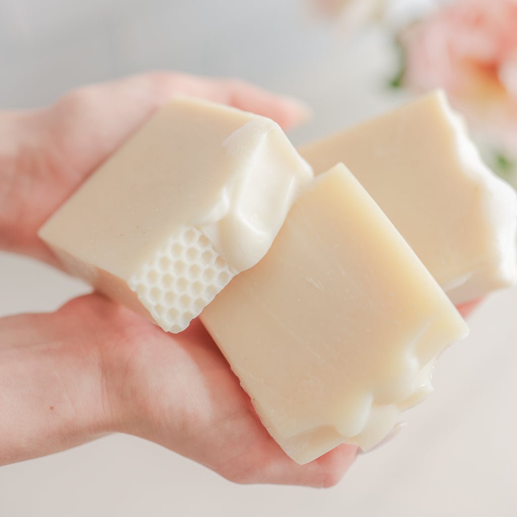 Fragrance Free Handmade Tallow + Goat Milk Soap Bar Trio Bar Soap La Vie Bien Fragrance Free Handmade Tallow + Goat Milk Soap Bar Trio