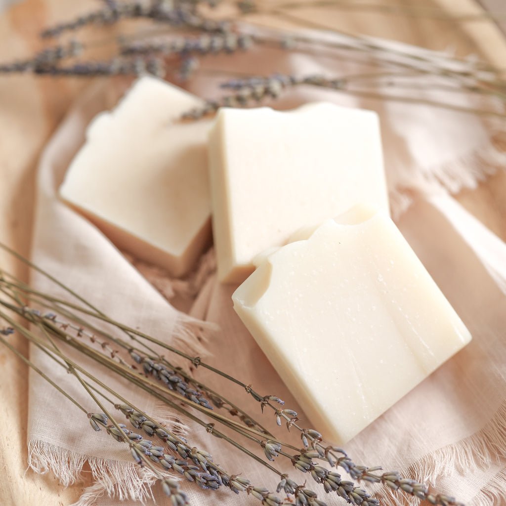 Fragrance Free Handmade Tallow + Goat Milk Soap Bar Trio Bar Soap La Vie Bien Fragrance Free Handmade Tallow + Goat Milk Soap Bar Trio