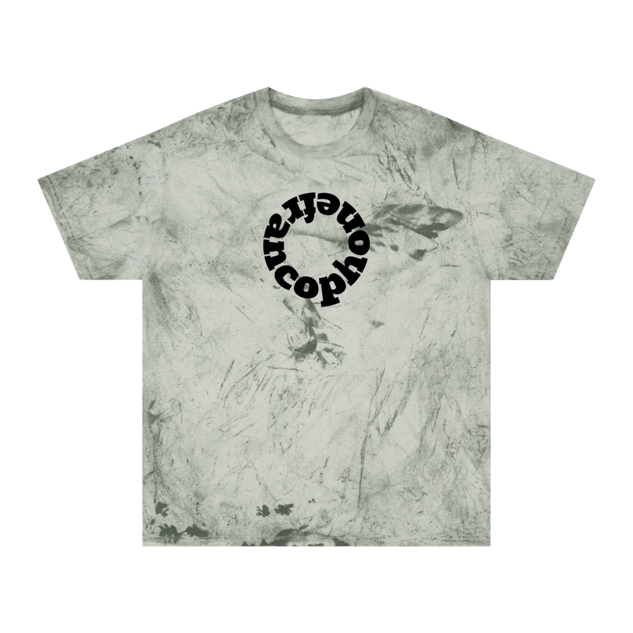 Francophone circular tye-dye tee shirt, retro unisex t-shirt for French language speakers T-Shirt La Vie Bien Francophone circular tye-dye tee shirt, retro unisex t-shirt for French language speakers