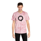 Francophone circular tye-dye tee shirt, retro unisex t-shirt for French language speakers T-Shirt La Vie Bien Francophone circular tye-dye tee shirt, retro unisex t-shirt for French language speakers