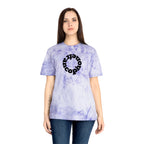 Francophone circular tye-dye tee shirt, retro unisex t-shirt for French language speakers T-Shirt La Vie Bien Francophone circular tye-dye tee shirt, retro unisex t-shirt for French language speakers