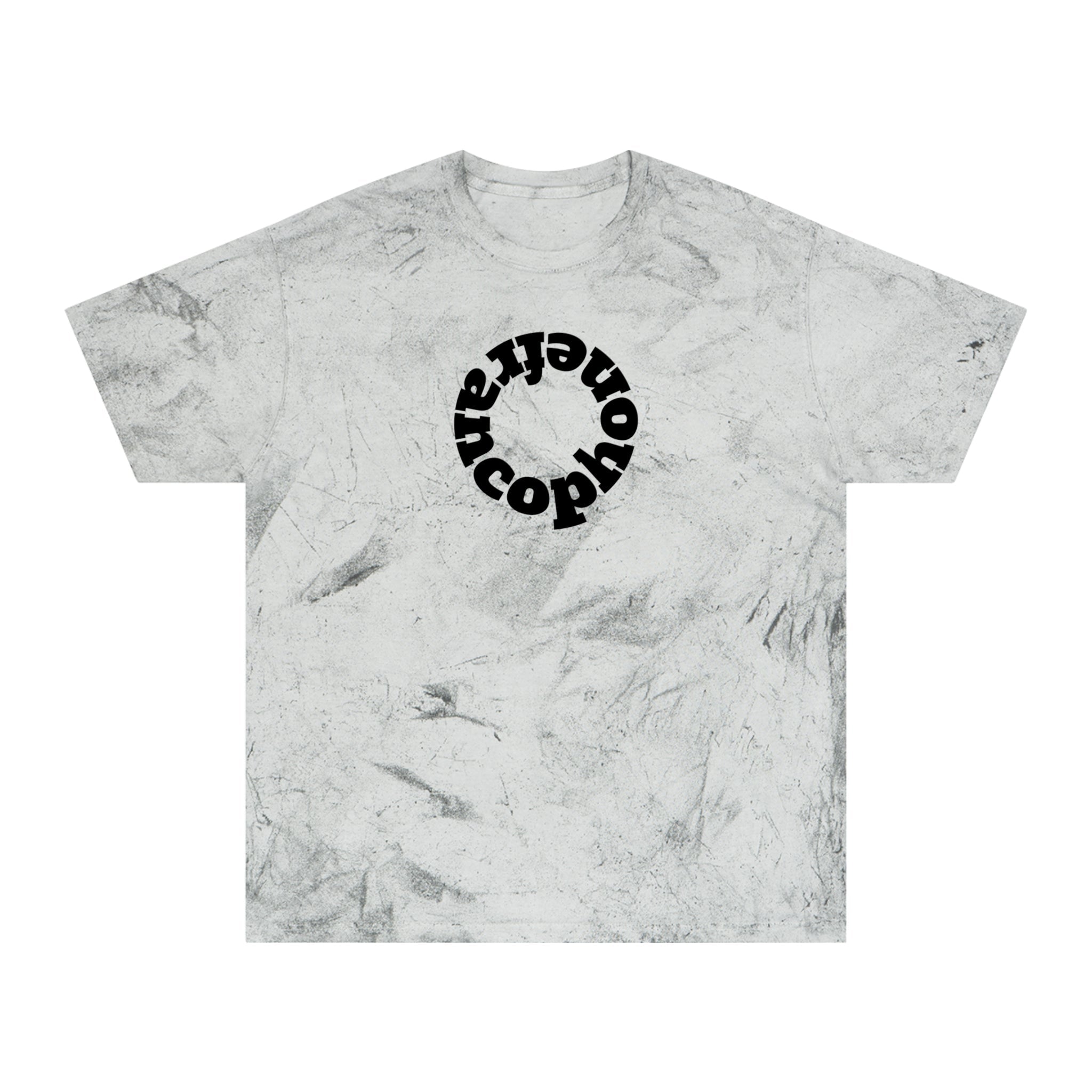 Francophone circular tye-dye tee shirt, retro unisex t-shirt for French language speakers T-Shirt La Vie Bien Francophone circular tye-dye tee shirt, retro unisex t-shirt for French language speakers