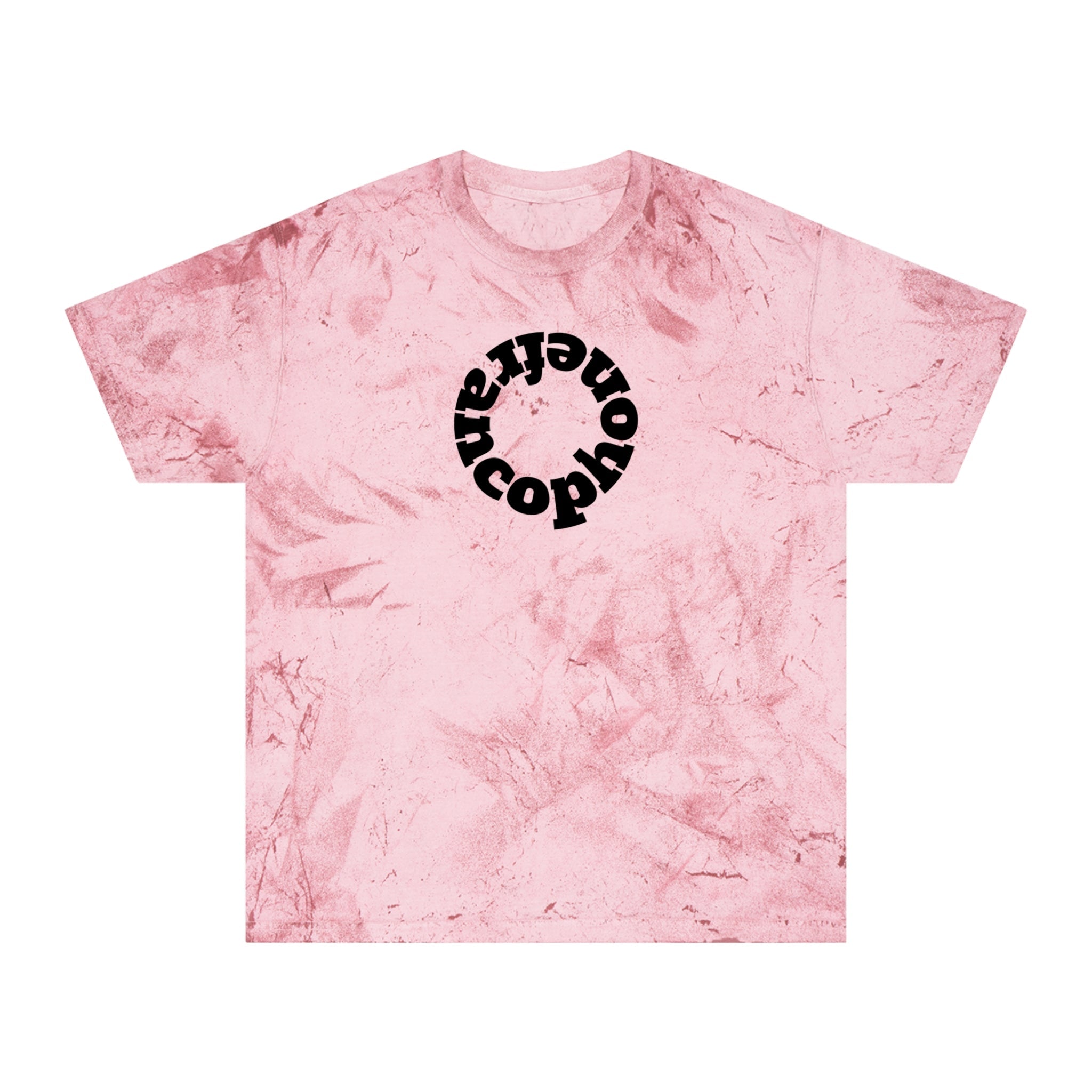 Francophone circular tye-dye tee shirt, retro unisex t-shirt for French language speakers T-Shirt La Vie Bien Francophone circular tye-dye tee shirt, retro unisex t-shirt for French language speakers