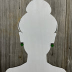 Frankenstein Earrings - Wood Stud Earrings
