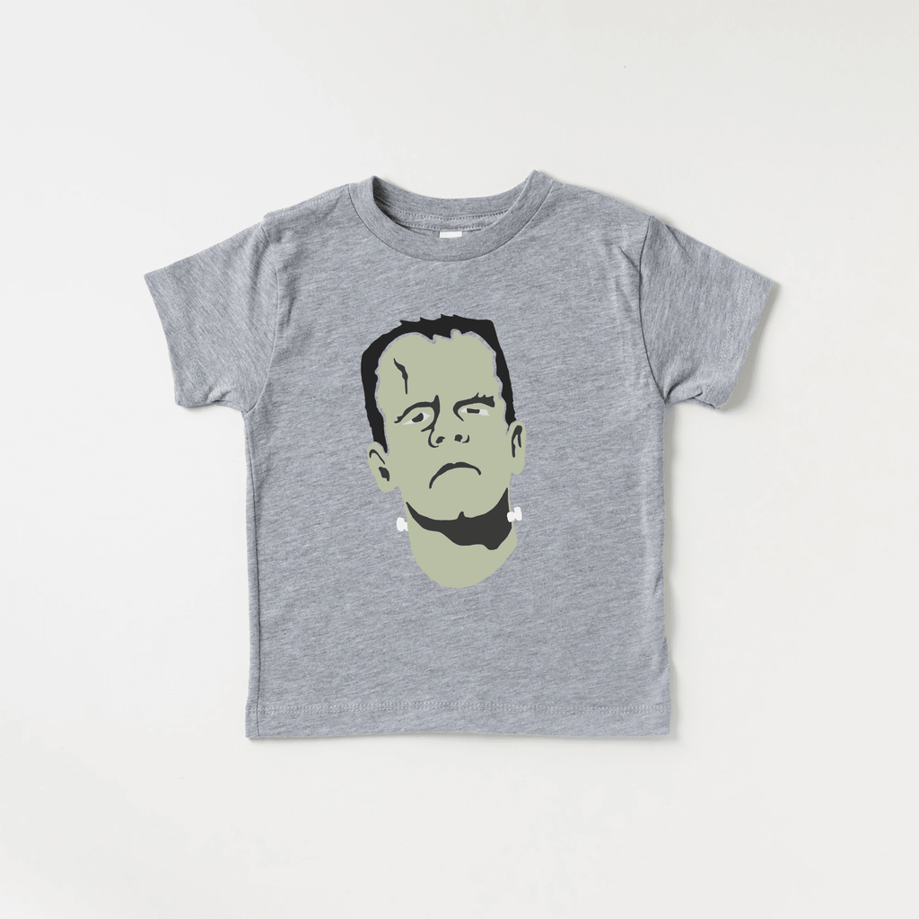 Frankenstein Monster toddler and youth tee shirt, Halloween collection by Benny and Ray Apparel