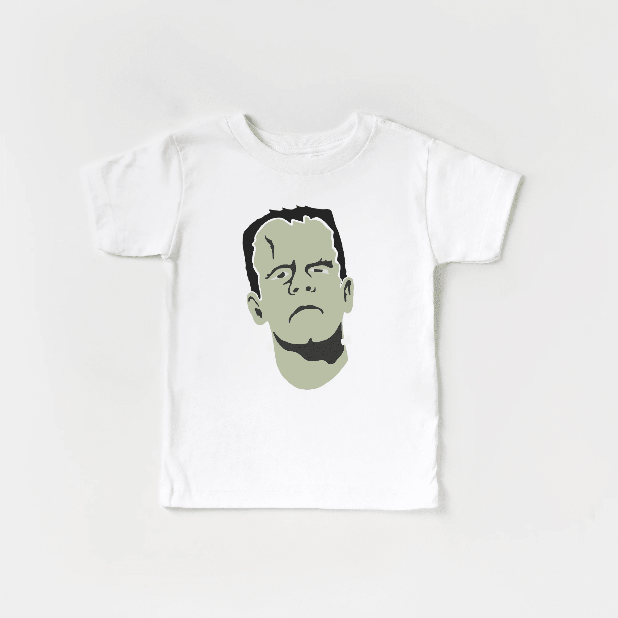 Frankenstein Monster toddler and youth tee shirt, Halloween collection by Benny and Ray Apparel