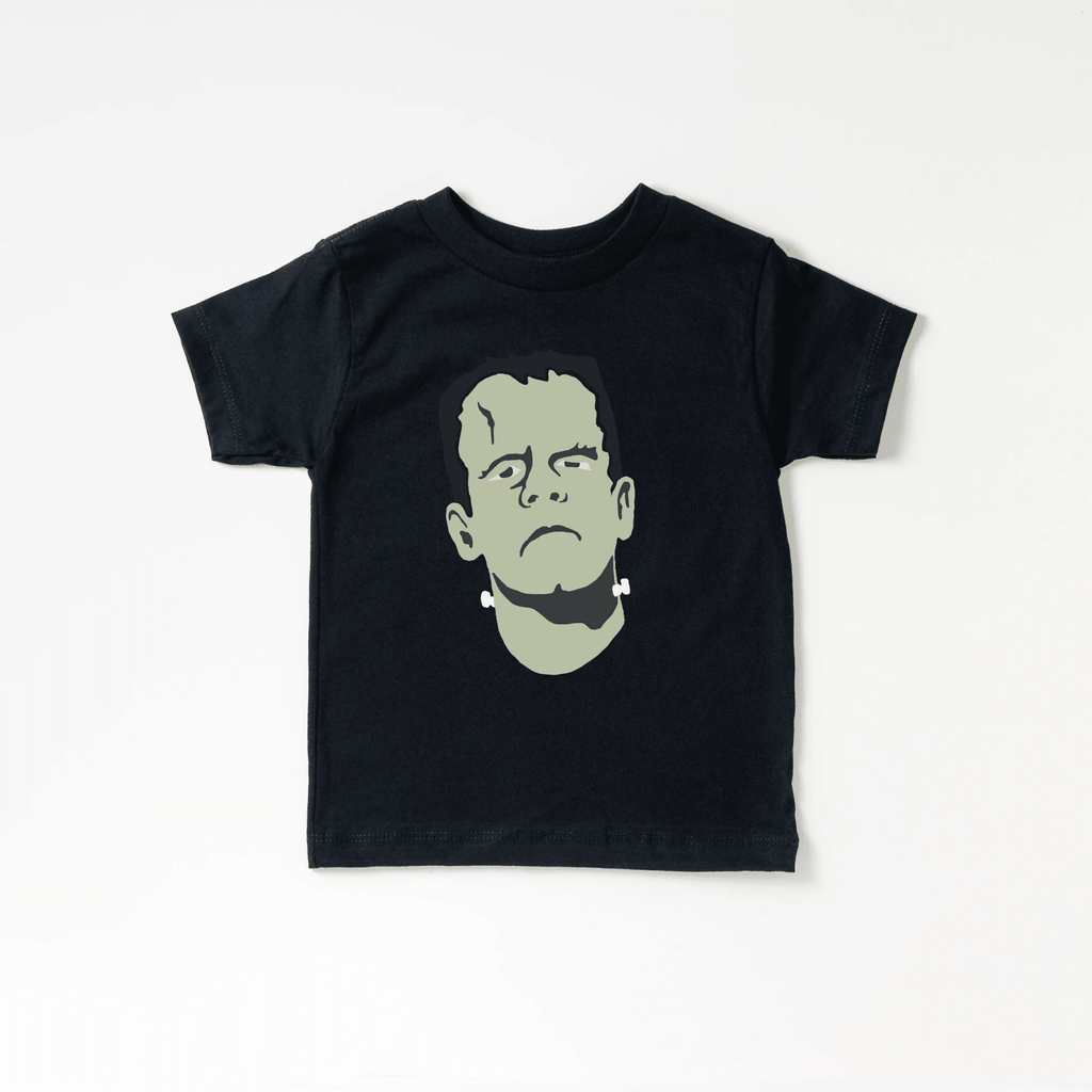 Frankenstein Monster toddler and youth tee shirt, Halloween collection by Benny and Ray Apparel
