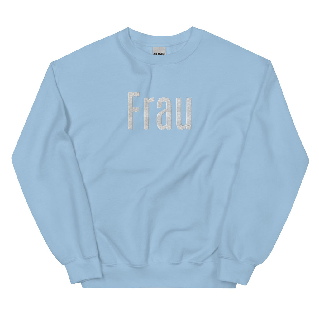 Frau (Wife) embroidered German bride Sweatshirt