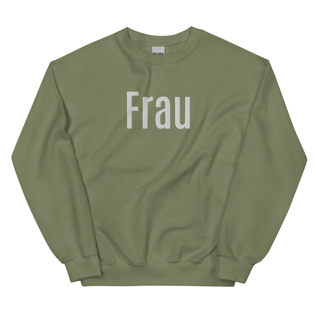 Frau (Wife) embroidered German bride Sweatshirt