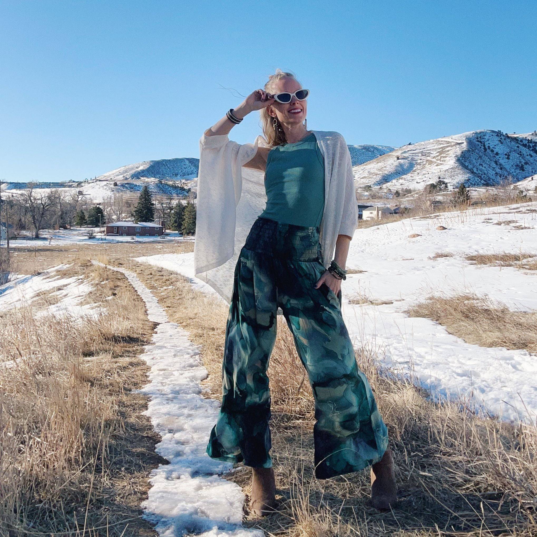 Free Spirit Wide - Leg Palazzo Pants Clothing and Accessories La Vie Bien Free Spirit Wide - Leg Palazzo Pants