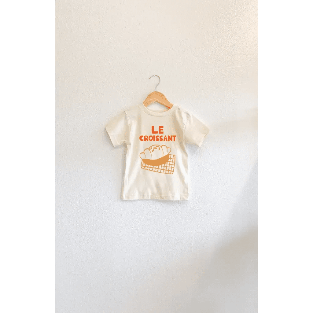 French Cafe Kids Graphic T-Shirt by Polished Prints
