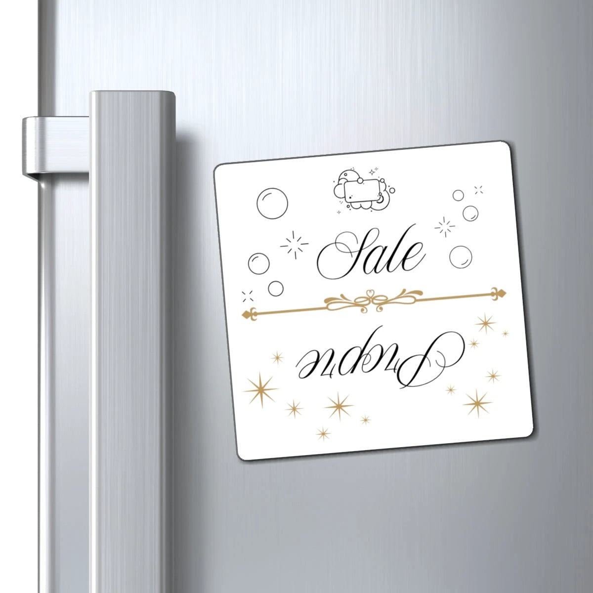 French Dirty and Clean Dishwasher Magnet, French Sale et Propre Status Magnet by Printify