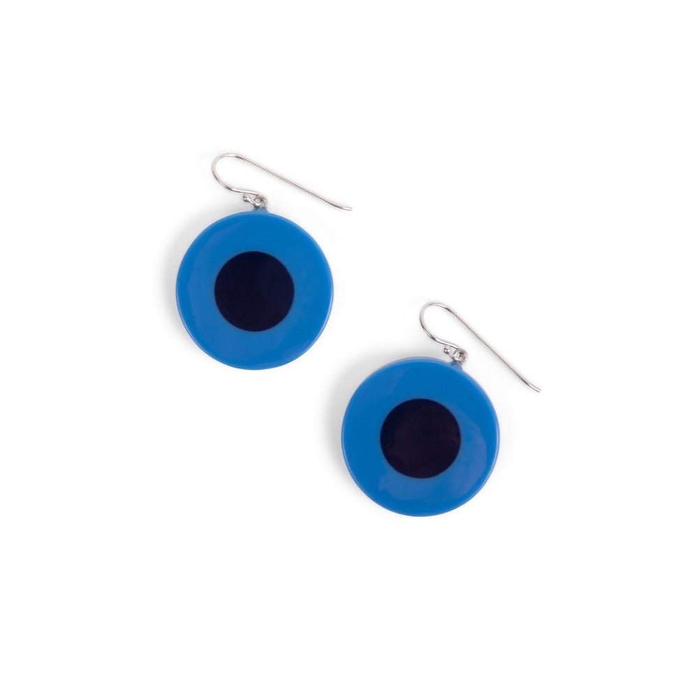 French Dot Pattern Earrings (Blue) JEWELRY La Vie Bien French Dot Pattern Earrings (Blue)