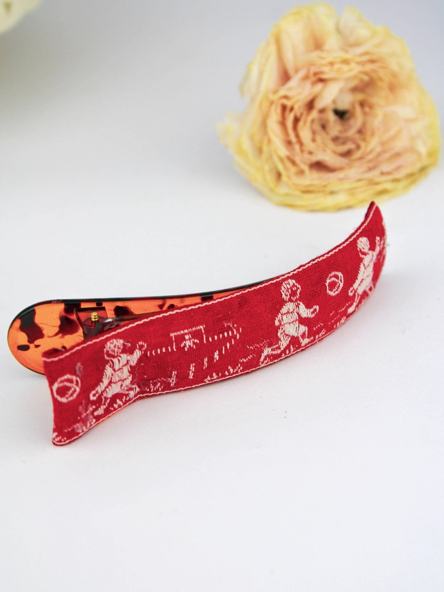 French Football Soccer Hair Clip by Ash & Rose