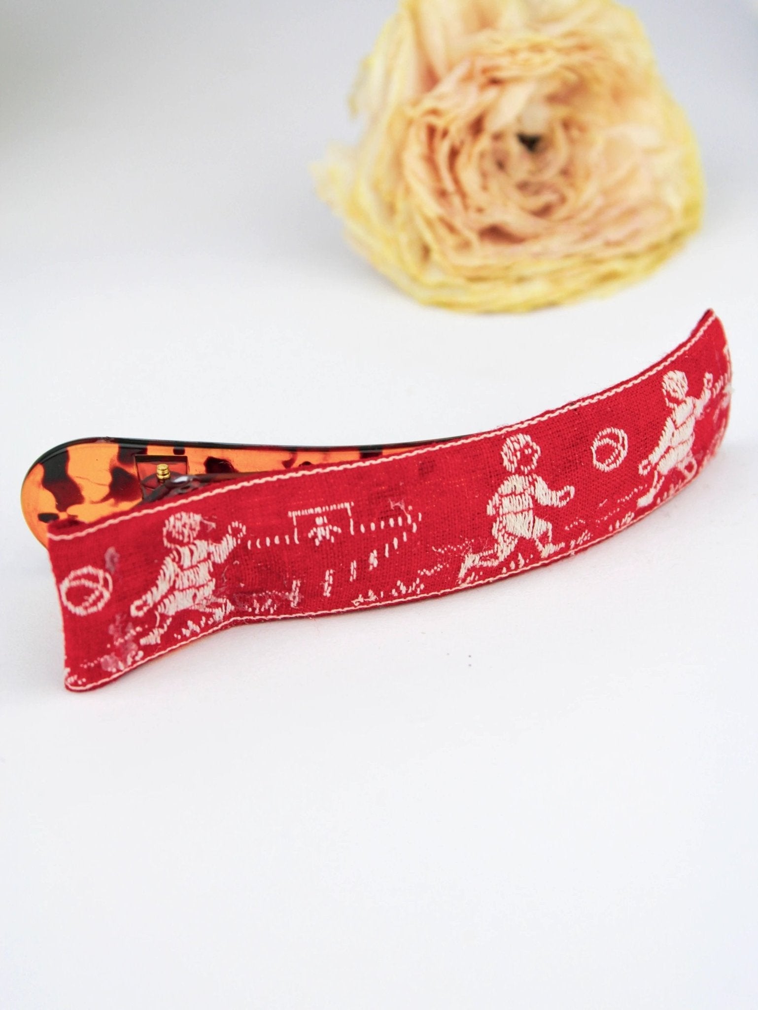 French Football Soccer Hair Clip by Ash & Rose