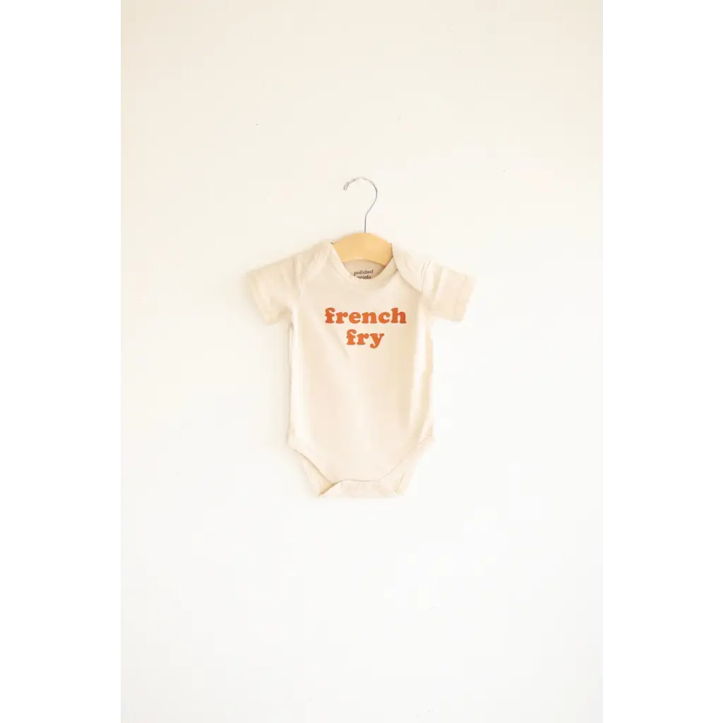 French Fry Organic Cotton Baby Onesie