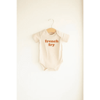 French Fry Organic Cotton Baby Onesie by Polished Prints