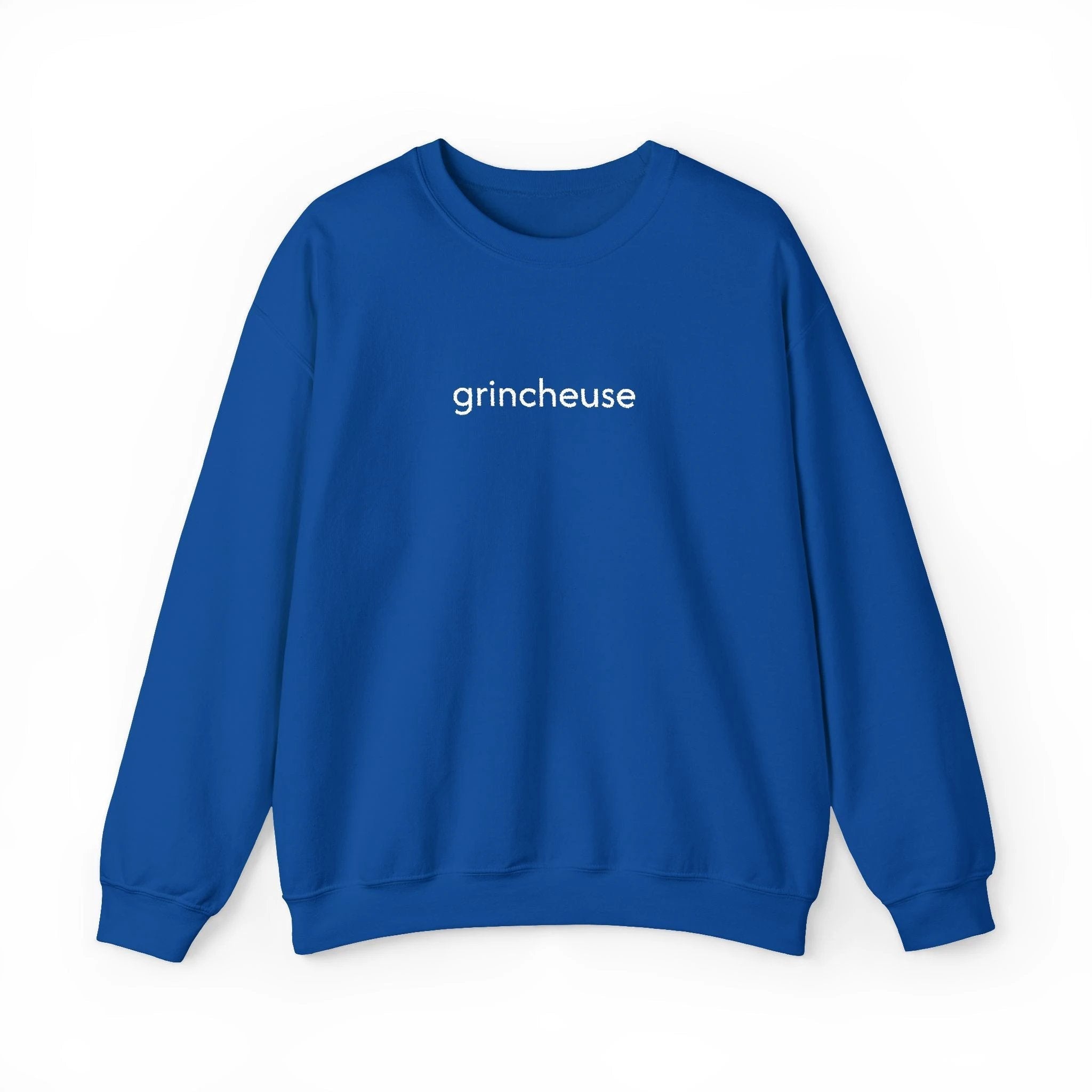 French 'Grincheuse' Embroidered Sweatshirt by Printify