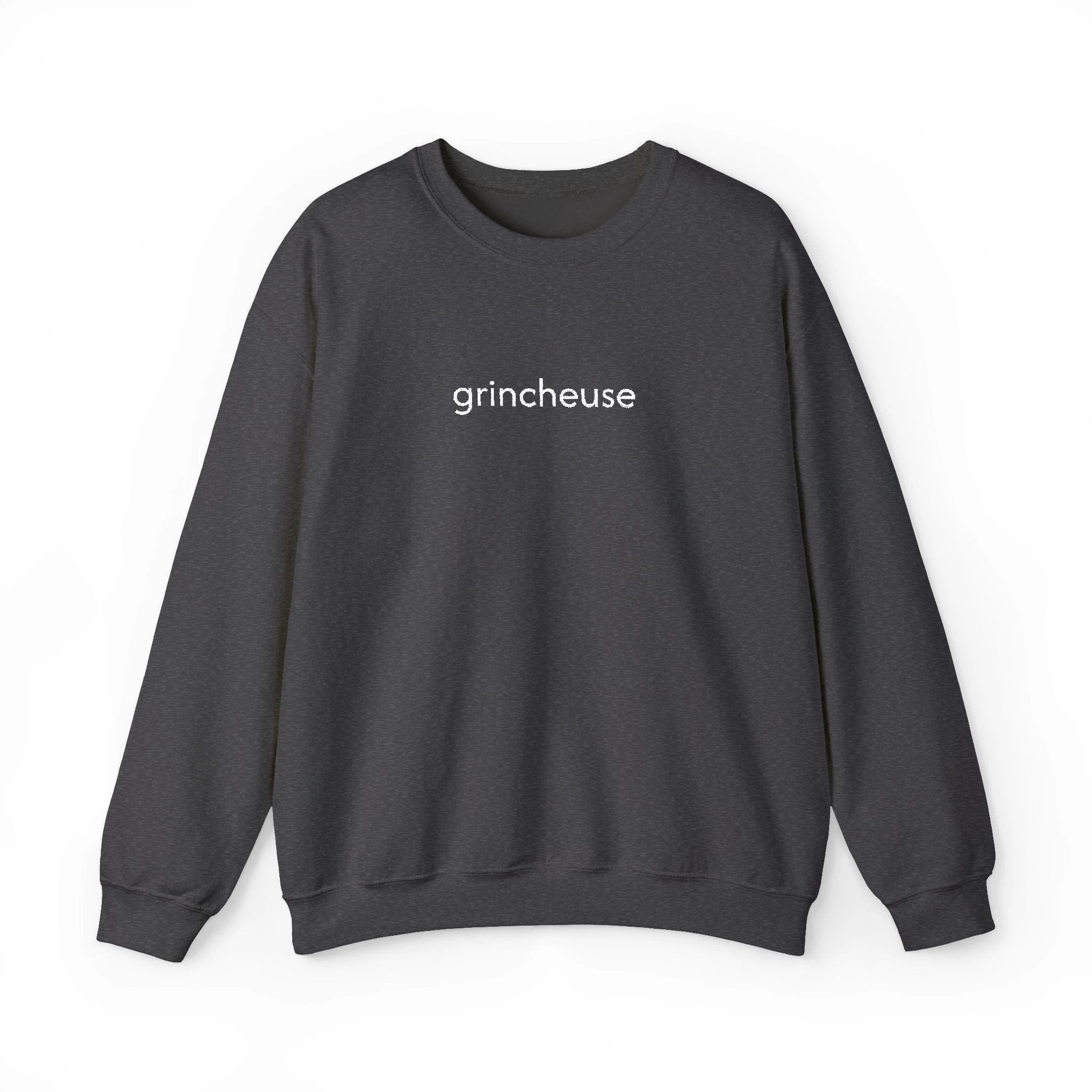 French 'Grincheuse' Embroidered Sweatshirt by Printify