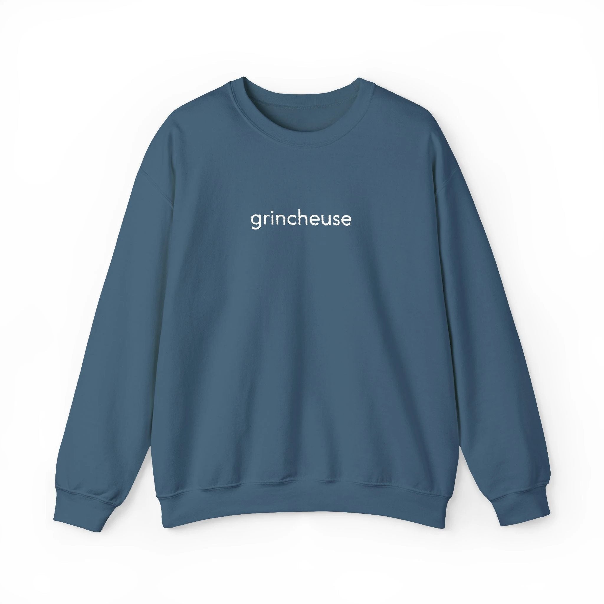 French 'Grincheuse' Embroidered Sweatshirt by Printify