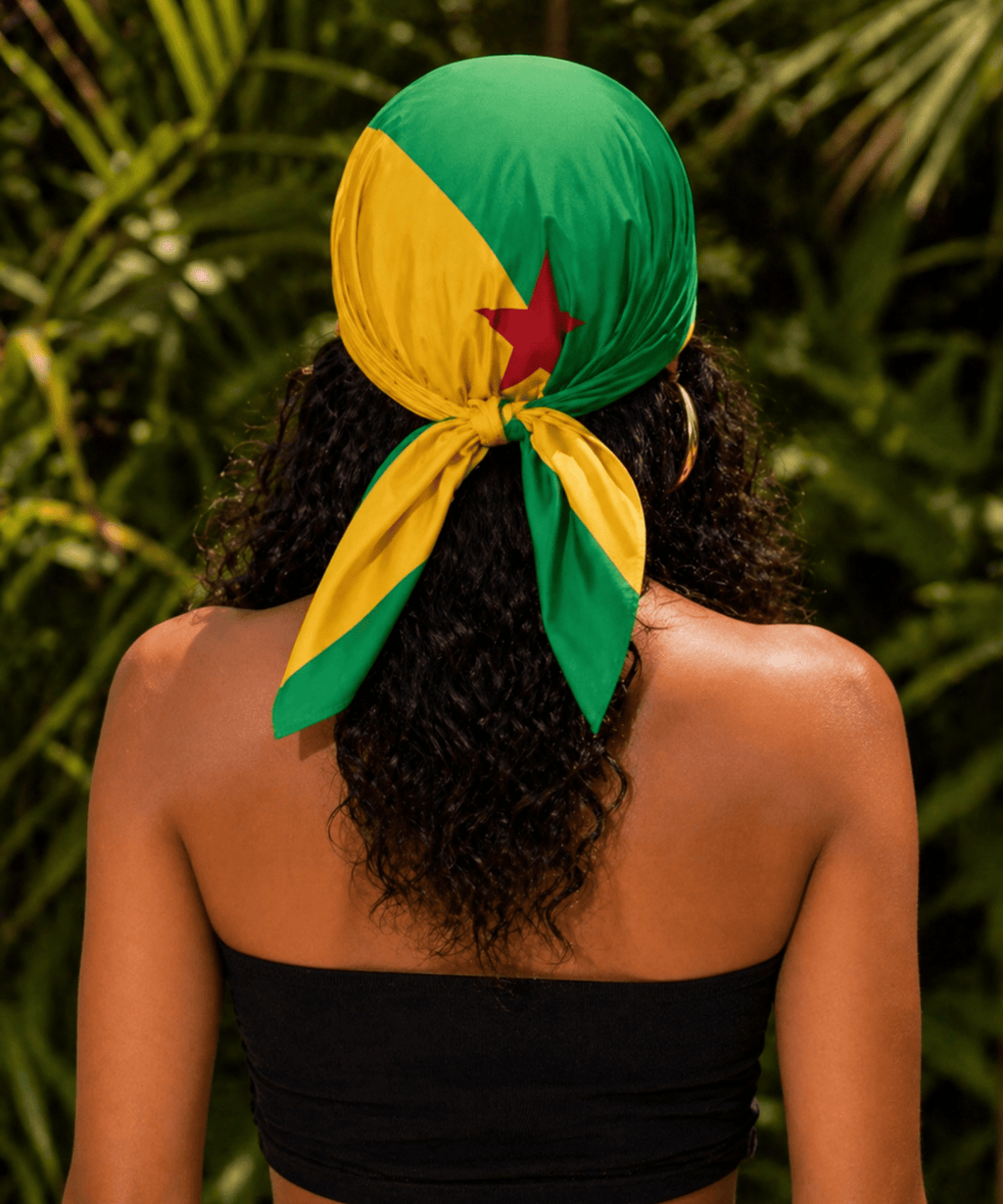 French Guiana Flag Bandana All-Over Print Bandana La Vie Bien French Guiana Flag Bandana