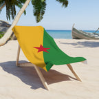 French Guiana Flag Beach Towel Beach Towel (Generic Brand) La Vie Bien French Guiana Flag Beach Towel