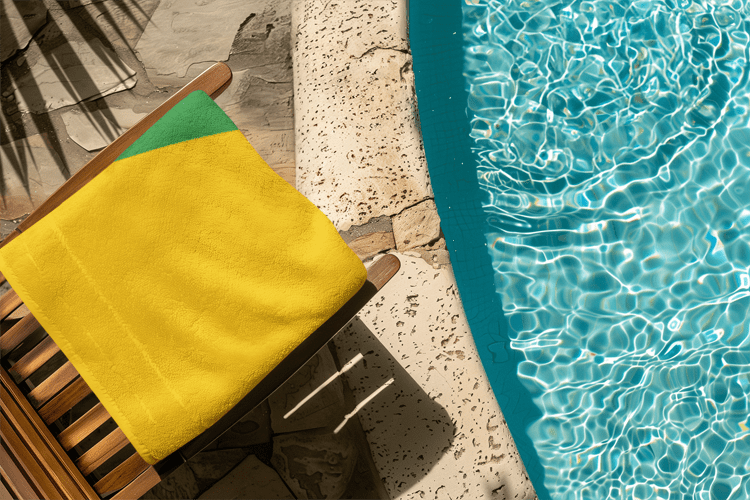 French Guiana Flag Beach Towel Beach Towel (Generic Brand) La Vie Bien French Guiana Flag Beach Towel
