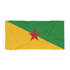 French Guiana Flag Beach Towel Beach Towel (Generic Brand) La Vie Bien French Guiana Flag Beach Towel