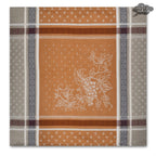 French Jacquard napkin - Cotton - Winery caramel - Tissus Toselli