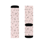 French landmarks rose pink Crew socks by La Vie Bien