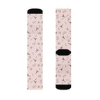 French landmarks rose pink Crew socks by La Vie Bien