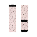 French landmarks rose pink Crew socks by La Vie Bien