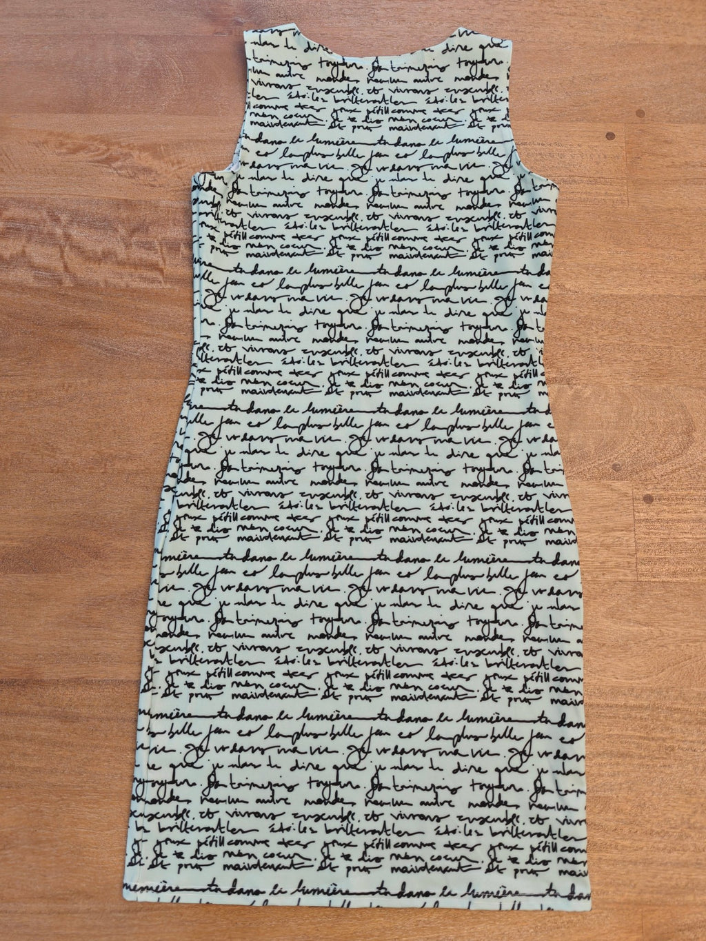 French love letter Bodycon dress - mint Dress La Vie Bien French love letter Bodycon dress - mint