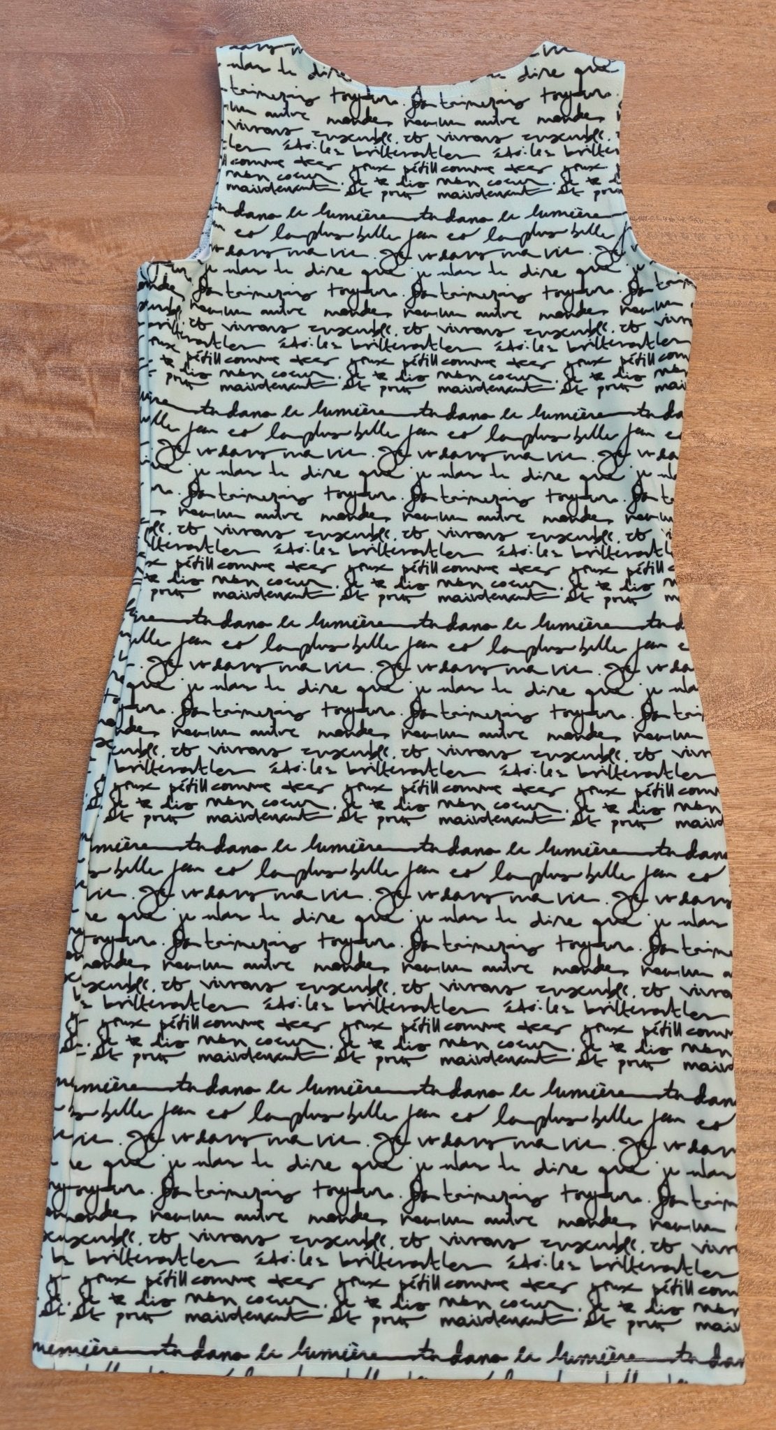 French love letter Bodycon dress - mint Dress La Vie Bien French love letter Bodycon dress - mint