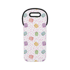 French Macaron Pattern Wine Tote Bag – Insulated Bottle Carrier for Picnics & Gifts Accessories La Vie Bien French Macaron Pattern Wine Tote Bag – Insulated Bottle Carrier for Picnics & Gifts