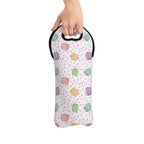 French Macaron Pattern Wine Tote Bag – Insulated Bottle Carrier for Picnics & Gifts Accessories La Vie Bien French Macaron Pattern Wine Tote Bag – Insulated Bottle Carrier for Picnics & Gifts