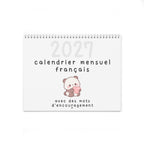 French motivational phrases kawaii Monthly Wall Calendar 2027, Cute Encouragement Calendar Calendar La Vie Bien French motivational phrases kawaii Monthly Wall Calendar 2027, Cute Encouragement Calendar