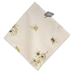 French Provencal napkin - Cotton - Clos des Oliviers cream | Label France Napkin La Vie Bien French Provencal napkin - Cotton - Clos des Oliviers cream | Label France