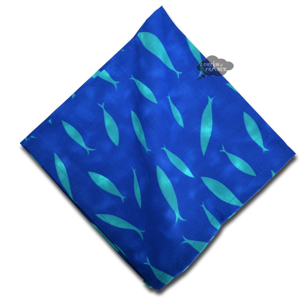 French Provencal napkin - Cotton - Fishy Fish | Le Cluny Napkin La Vie Bien French Provencal napkin - Cotton - Fishy Fish | Le Cluny