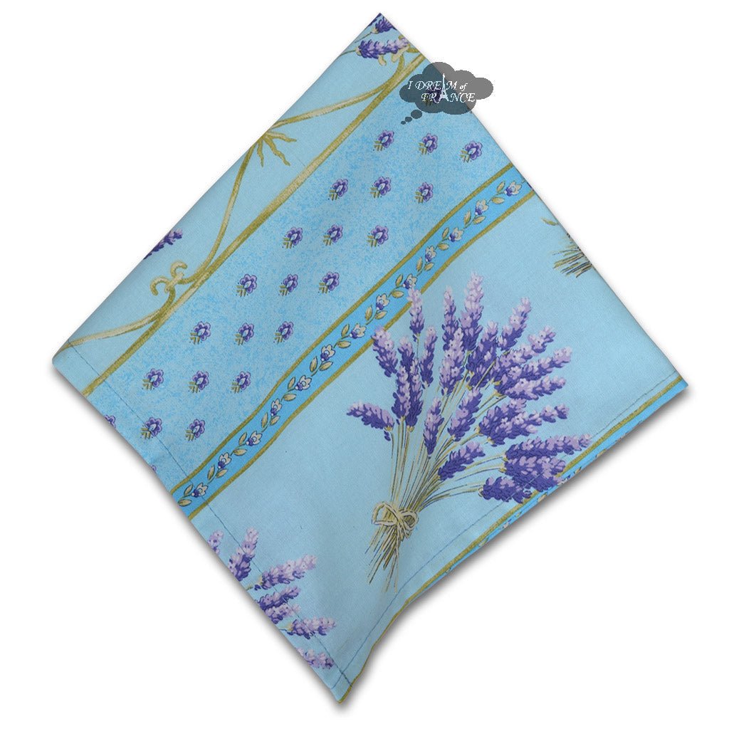 French Provencal napkin - Cotton - Lavender blue | Le Cluny Napkin La Vie Bien French Provencal napkin - Cotton - Lavender blue | Le Cluny