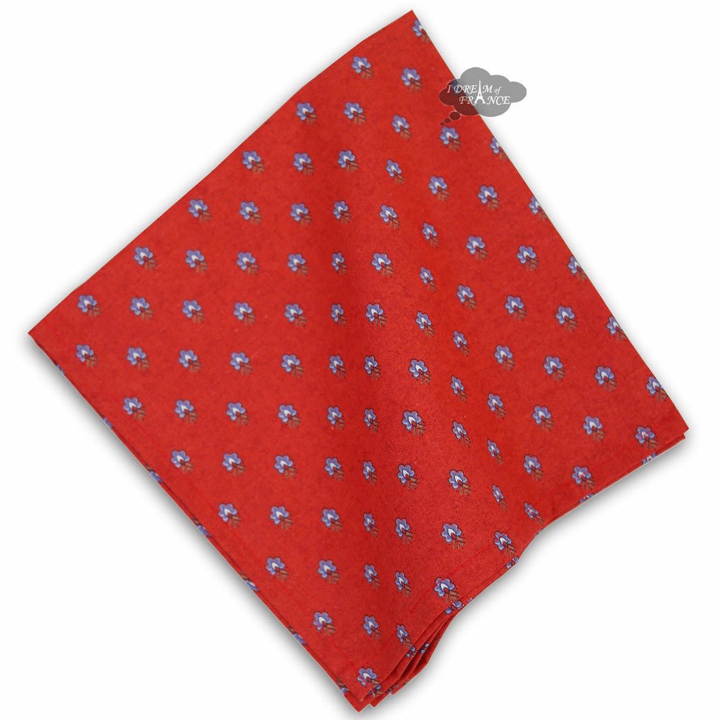 French Provencal napkin - Cotton - Lavender red | Le Cluny Napkin La Vie Bien French Provencal napkin - Cotton - Lavender red | Le Cluny