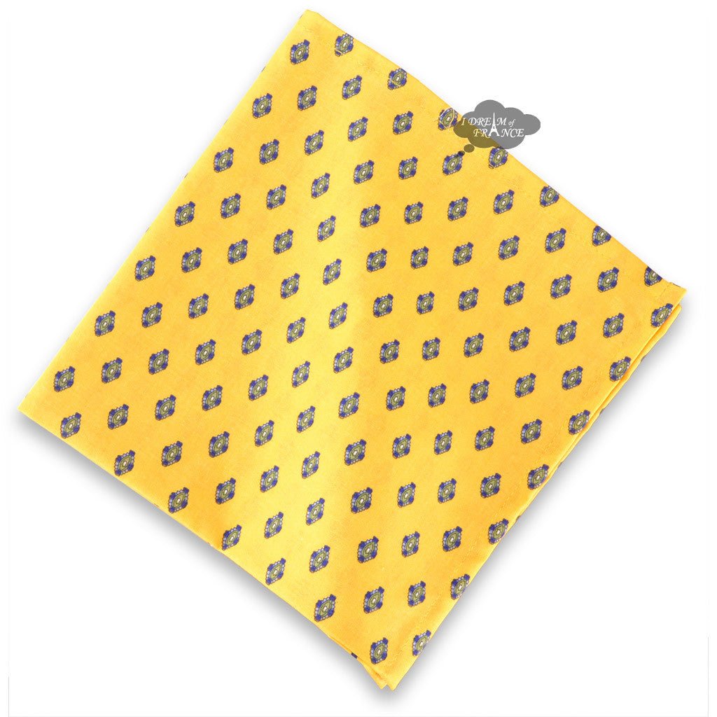 French Provencal napkin - Cotton - Lisa yellow | Le Cluny Napkin La Vie Bien French Provencal napkin - Cotton - Lisa yellow | Le Cluny