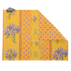 French Provencal placemat - Acrylic coated cotton - Spill - proof - Reversible - Lavender yellow | Le Cluny Placemat La Vie Bien French Provencal placemat - Acrylic coated cotton - Spill - proof - Reversible - Lavender yellow | Le Cluny