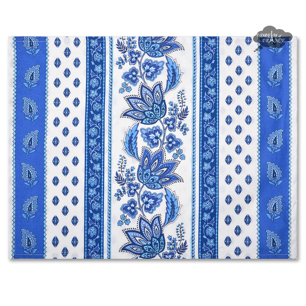 French Provencal placemat - Acrylic coated cotton - Spill - proof - Reversible - Lisa white | Le Cluny Placemat La Vie Bien French Provencal placemat - Acrylic coated cotton - Spill - proof - Reversible - Lisa white | Le Cluny