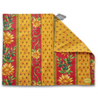 French Provencal placemat - Acrylic coated cotton - Spill - proof - Reversible - Sunflower red | Le Cluny Placemat La Vie Bien French Provencal placemat - Acrylic coated cotton - Spill - proof - Reversible - Sunflower red | Le Cluny