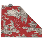 French Provencal placemat - Acrylic coated cotton - Spill-proof - Reversible - Villandry red | Le Cluny Placemat La Vie Bien French Provencal placemat - Acrylic coated cotton - Spill-proof - Reversible - Villandry red | Le Cluny