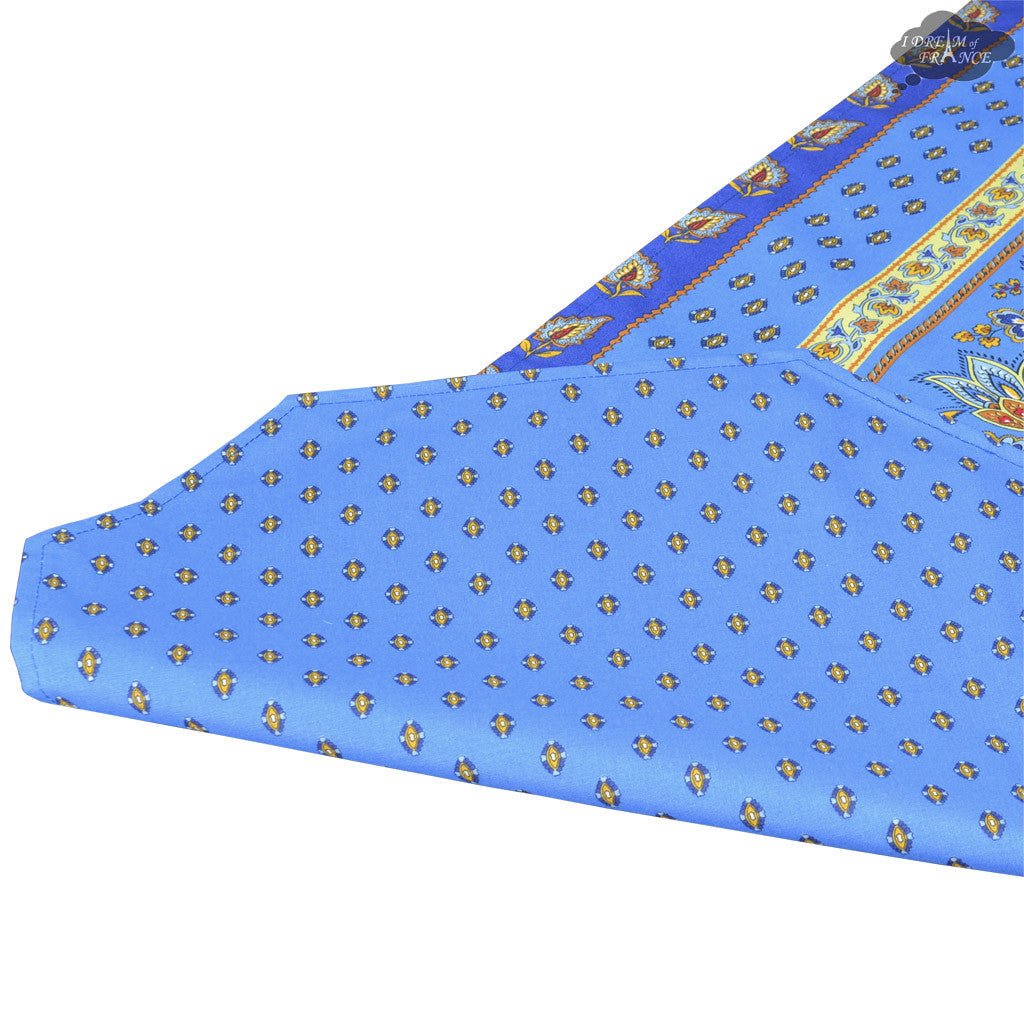 French Provencal table runner - Acrylic coated cotton, Spill - proof - 16x72" - Lisa blue | Le Cluny Table runner La Vie Bien French Provencal table runner - Acrylic coated cotton, Spill - proof - 16x72" - Lisa blue | Le Cluny
